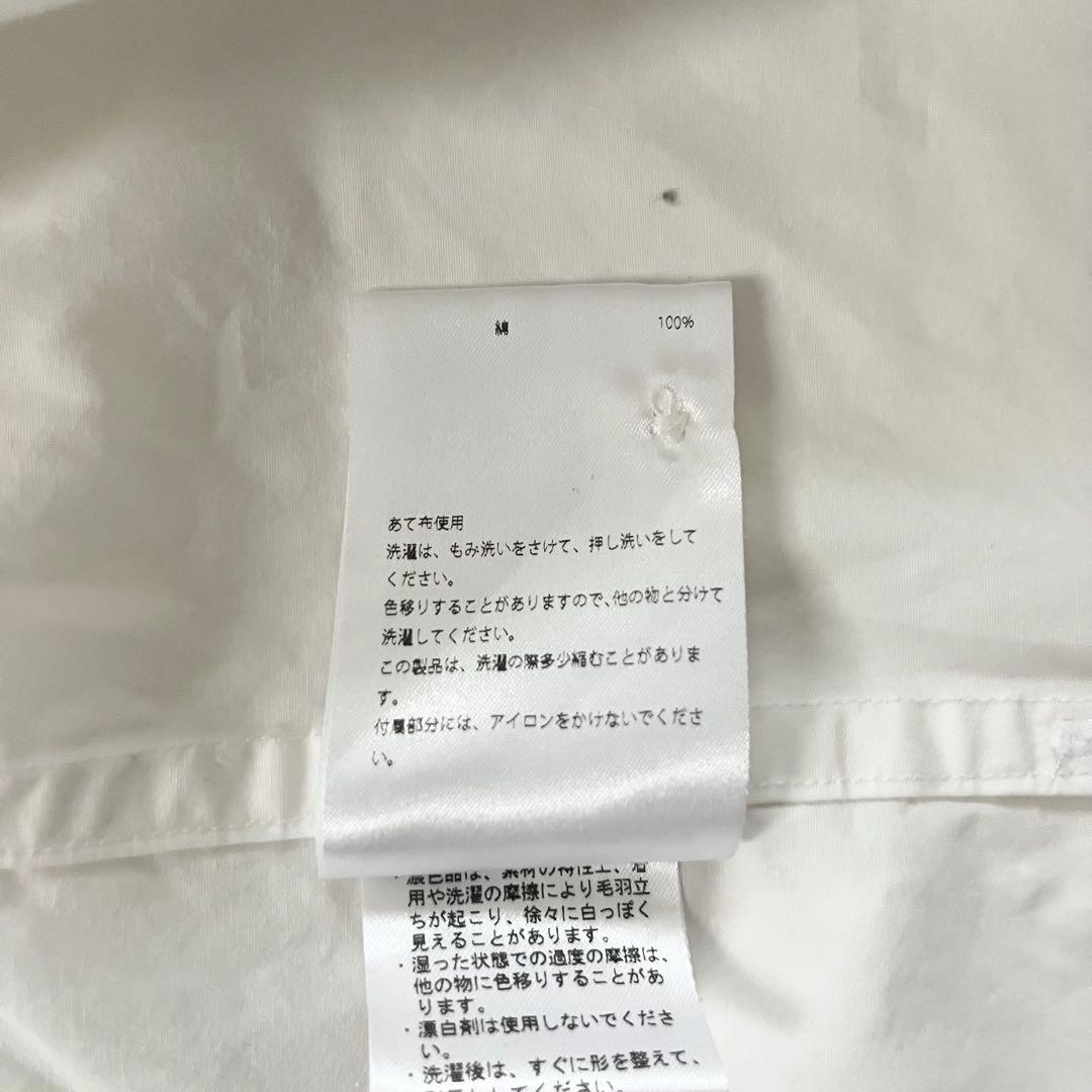 美品　マディソンブルー J.BRADLEY B刺繍 長袖シャツ 白　01サイズ