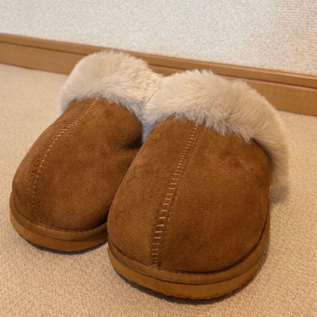 ラクバキ　ファーサボ　ベージュ　Mサイズ