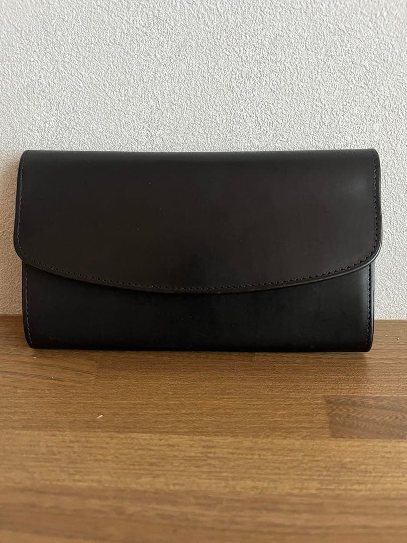 【極美品】コーチ エンベロープ 長財布 レザー ブラック 箱付き 4847