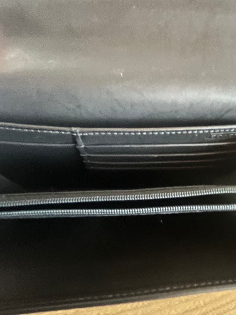 【極美品】コーチ エンベロープ 長財布 レザー ブラック 箱付き 4847