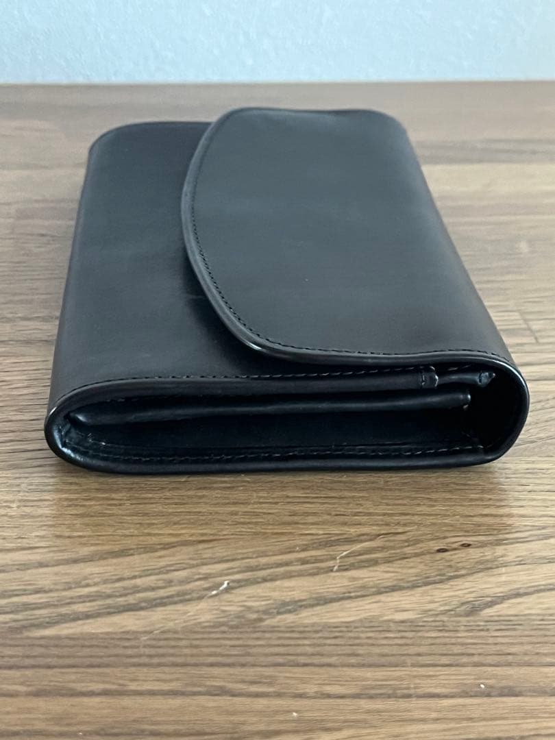 【極美品】コーチ エンベロープ 長財布 レザー ブラック 箱付き 4847