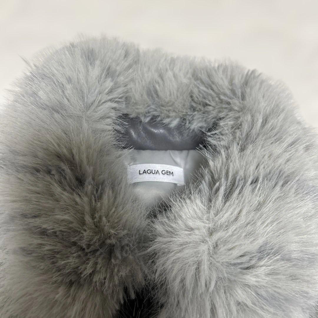 LAGUA GEM グレー ファーコート
