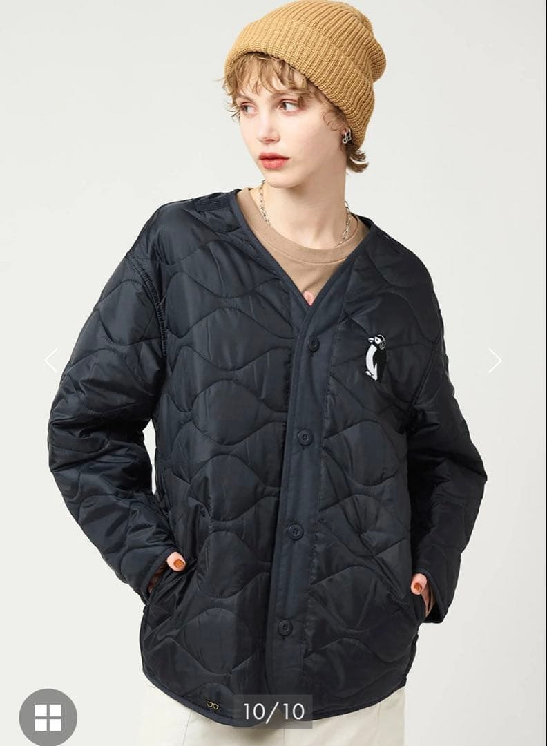 グラニフ シティボーイペンギン ミュージック ショートモッズコート