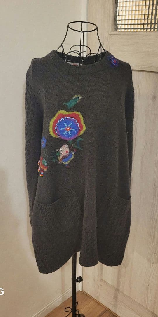 アルベロ❤ダークグレー長袖チュニック