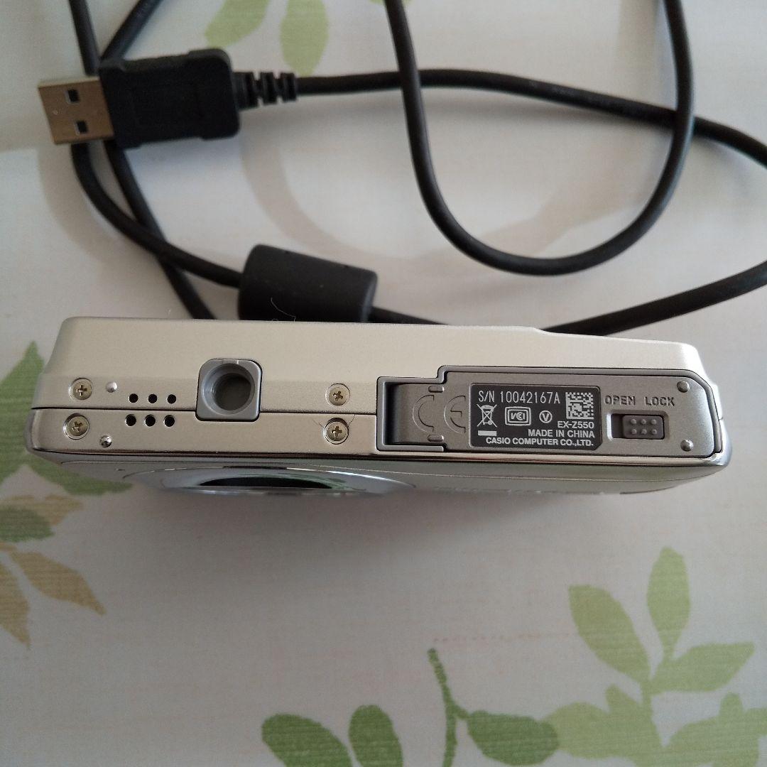 【動作良好】CASIO EXILIM EX-Z550 シルバー SDカード付き