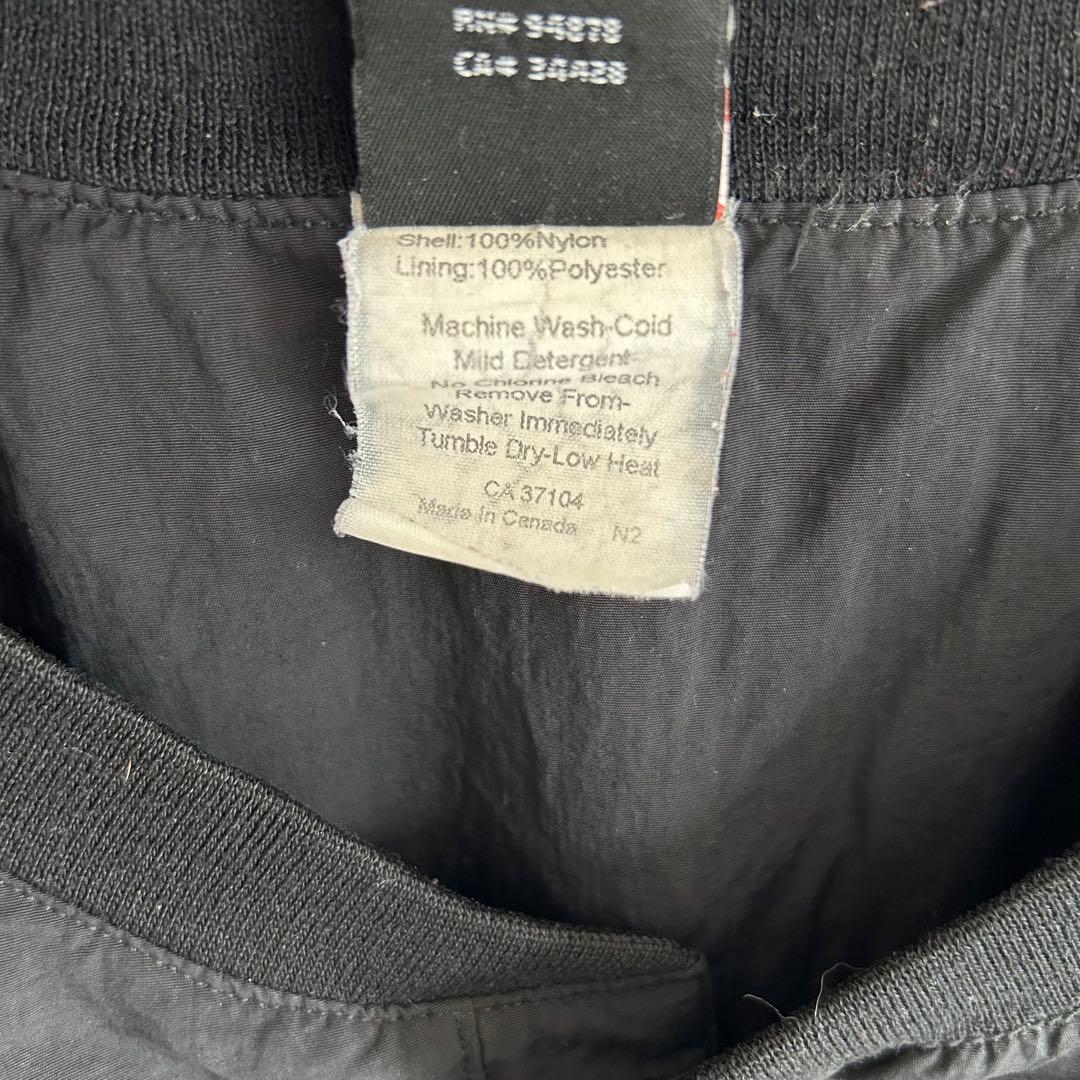 90s カナダ製 NIKE シカゴブルズ ナイロンプルオーバー NBA ブラック