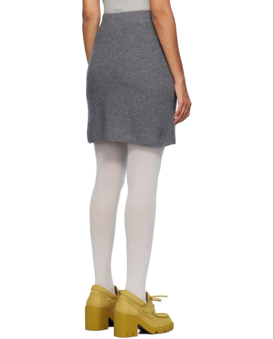 MAISON KITSUNÉ グレー ミニスカート