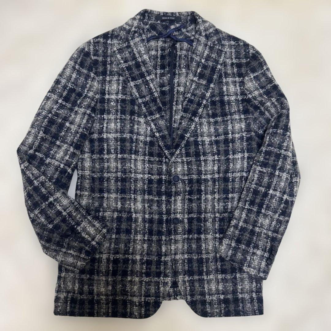 【美品】TAGLIATORE 秋冬　ジャケット　ベスト　モヘア アルパカ　48