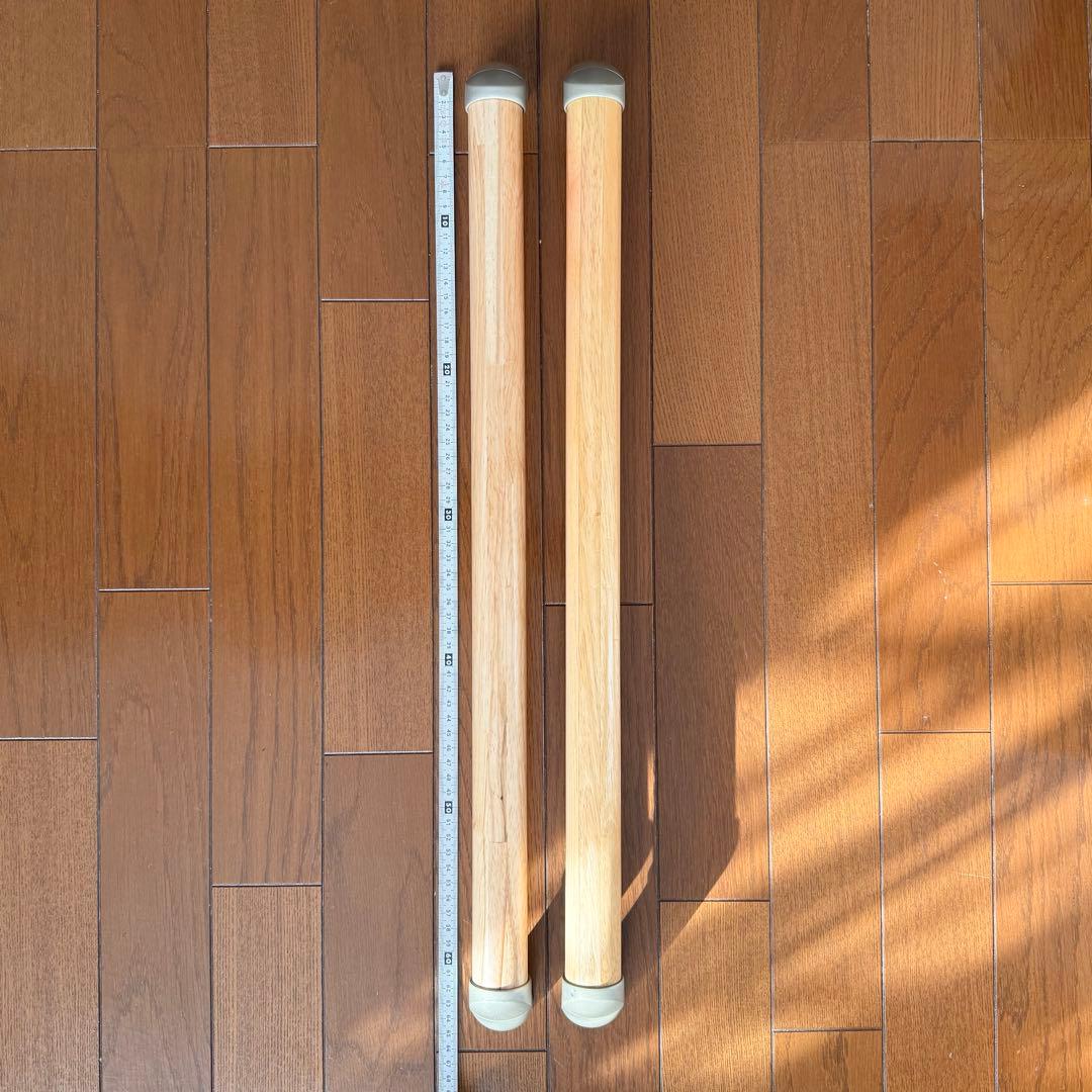 エコ手すり 6本セット　木製　縦横両用　転倒防止　歩行補助　介護