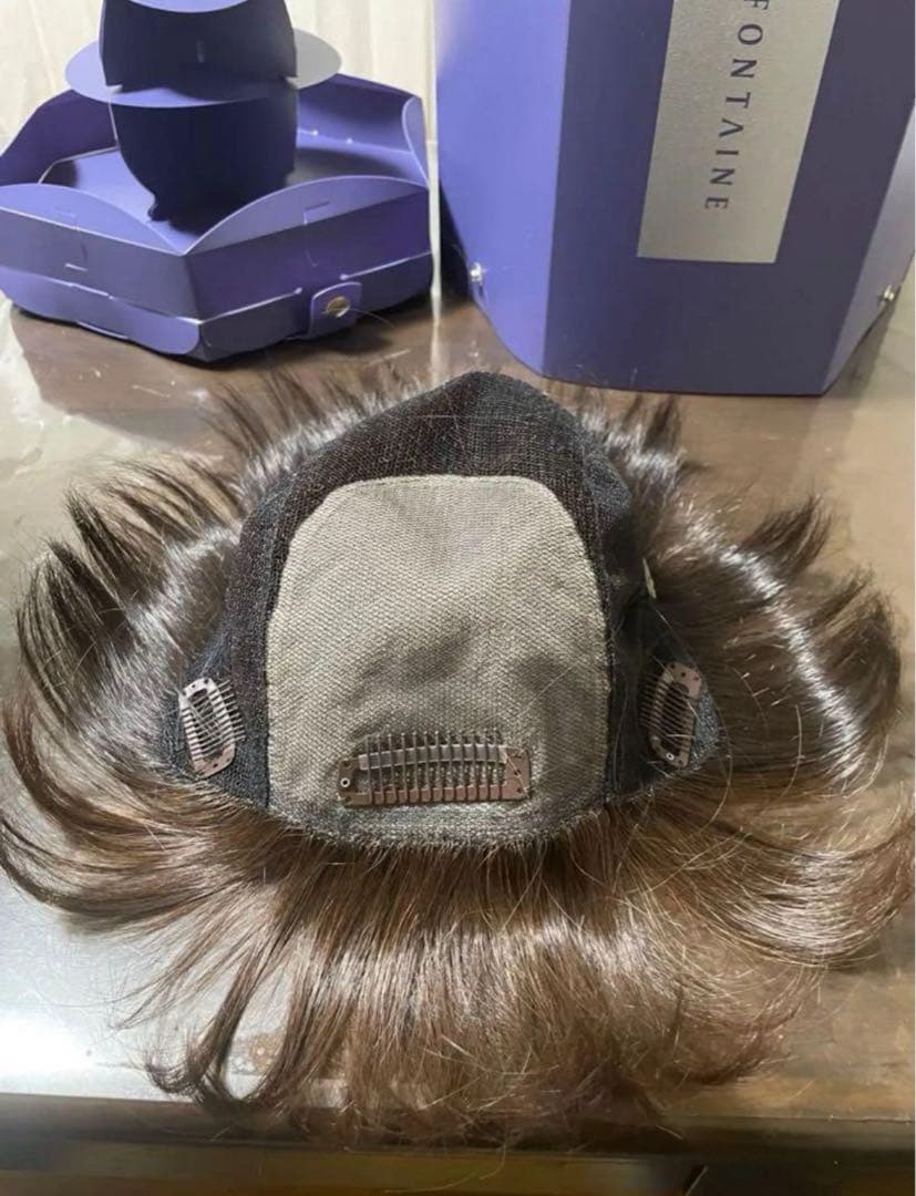 アデランス フォンテーヌ バランプレミアム 栗色 ハーフウィッグ 未使用に近い
