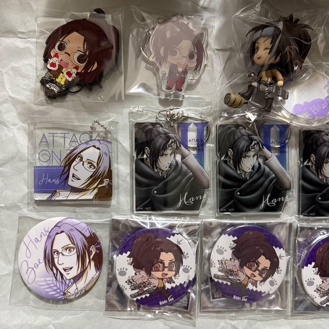 進撃の巨人 ぬいぐるみ マスコット フィギュア キーホルダー 缶バッジ ハンジ
