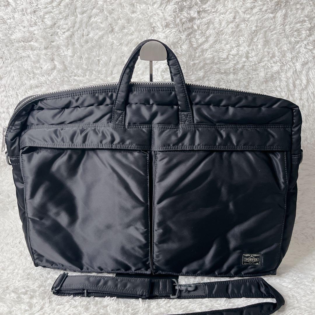 ✨未使用級✨ ポーター タンカー 2way ブリーフケース ブラック A4 通勤