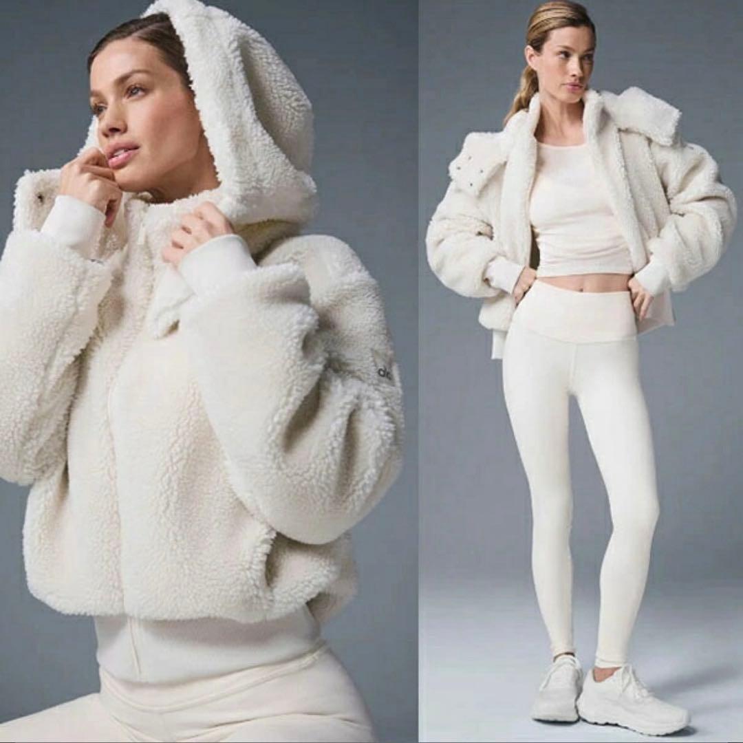新品Alo yoga Foxy Sherpa Jacket XXS ファー