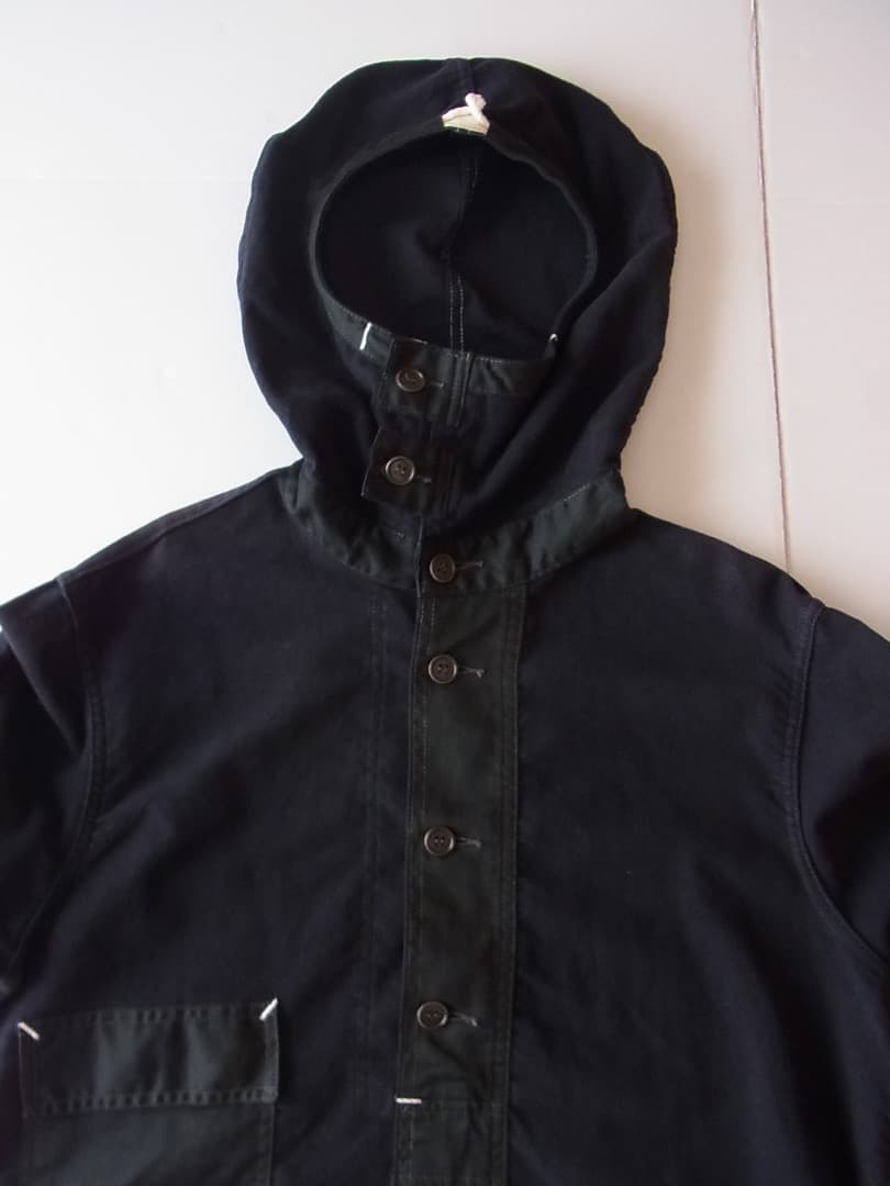 Post Overalls NAVY パーカ／英国製モールスキン使用O’Alls