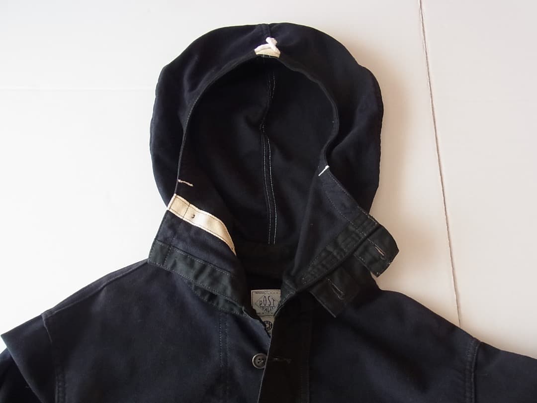 Post Overalls NAVY パーカ／英国製モールスキン使用O’Alls
