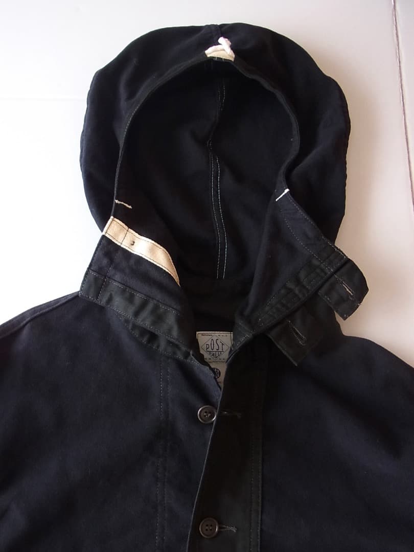 Post Overalls NAVY パーカ／英国製モールスキン使用O’Alls