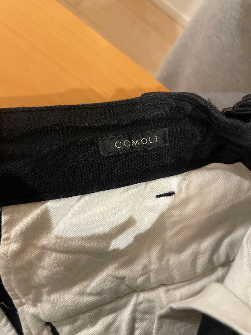 COMOLI 24ss ブラックデニム B.D.Uパンツ　サイズ1