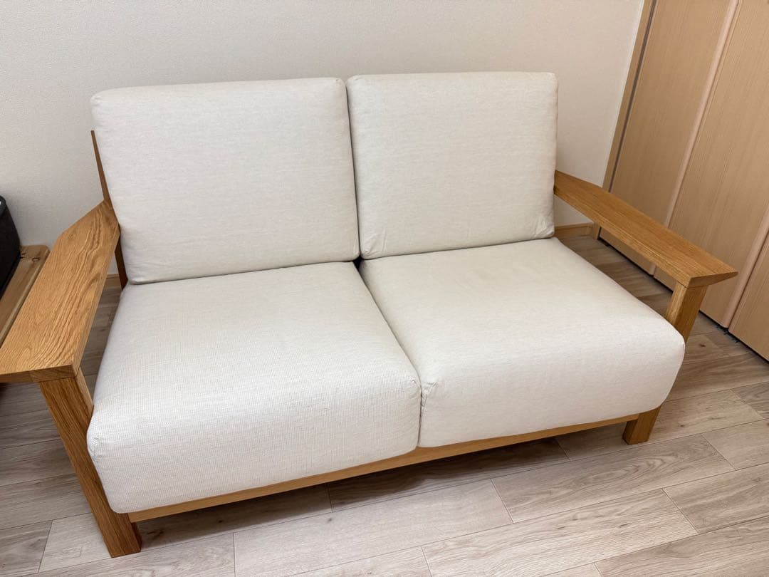 無印 ソファ ウレタンポケットコイル ２シーター