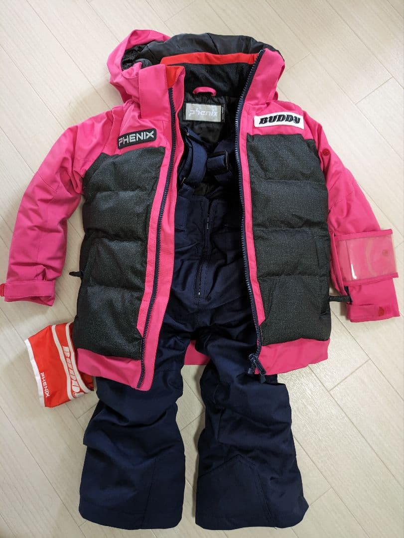 【記名なし&美品】バディスポーツ幼児園　スキーウェア　110cm