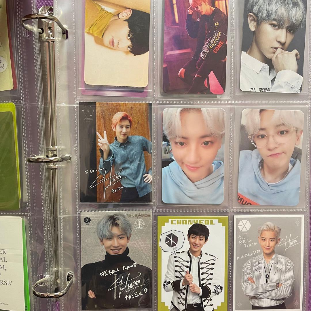 EXO チャニョル セフン チェン トレカ バインダーセット　まとめ　値下げ中