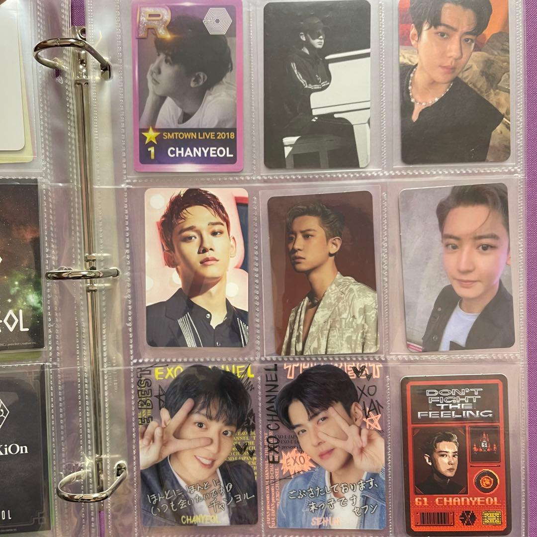 EXO チャニョル セフン チェン トレカ バインダーセット　まとめ　値下げ中