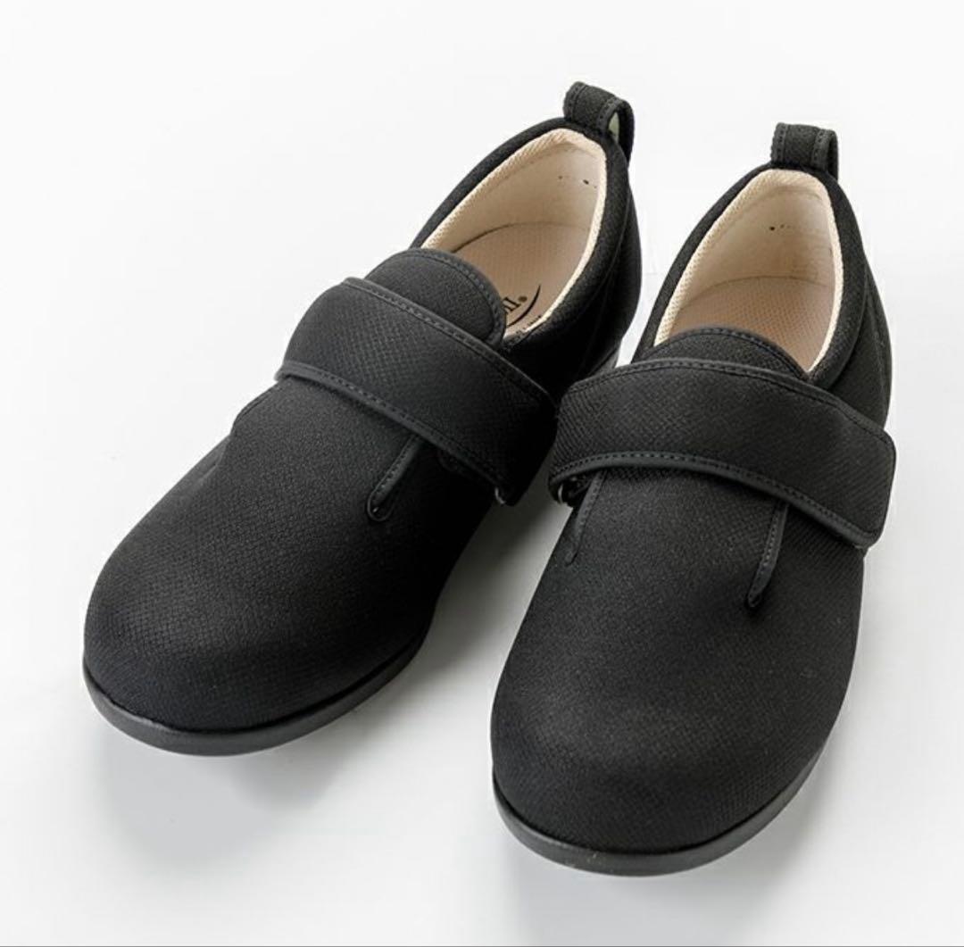 AYUMI 介護用シューズ M 22.0〜22.5cm 黒