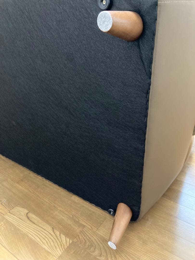 ニトリ 傷・汚れに強い合成皮革 2人掛けソファ PD02-2 Nシールド DBR