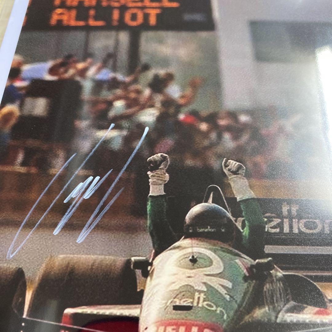 証明書付き　ゲルハルト・ベルガー ベネトン 直筆サイン入りフォト/写真 F1
