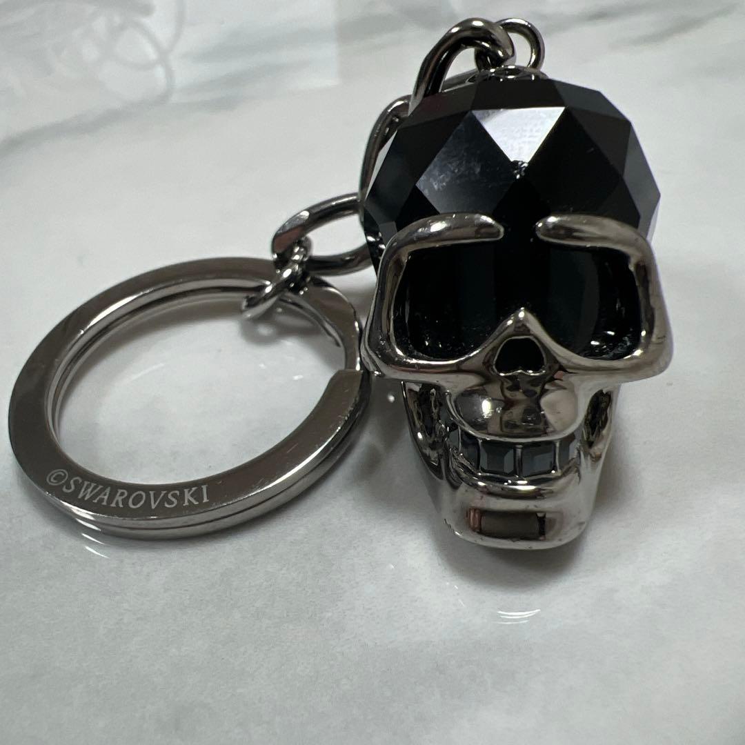 Swarovski スカル キーホルダー(刻印入り)