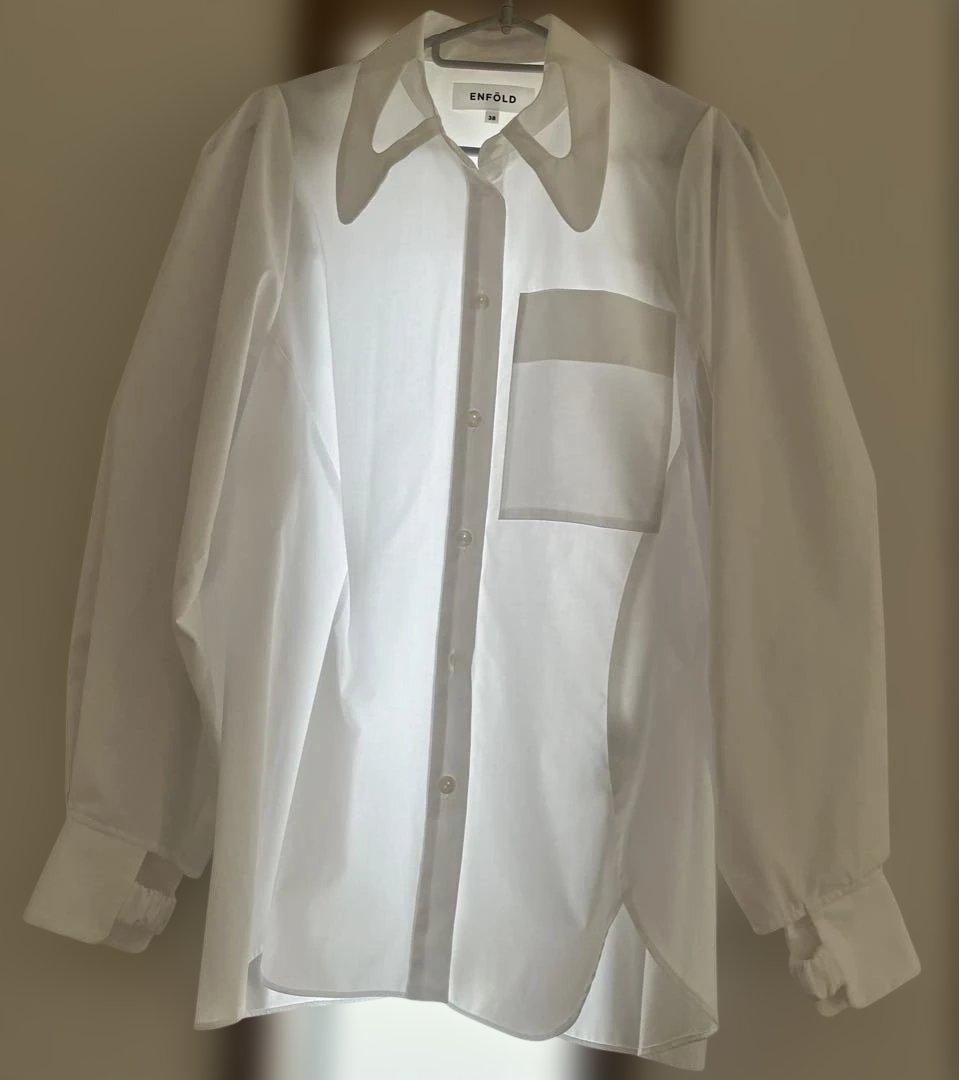 ENFÖLD エンフォルド　HOLE-COLLARSHIRT