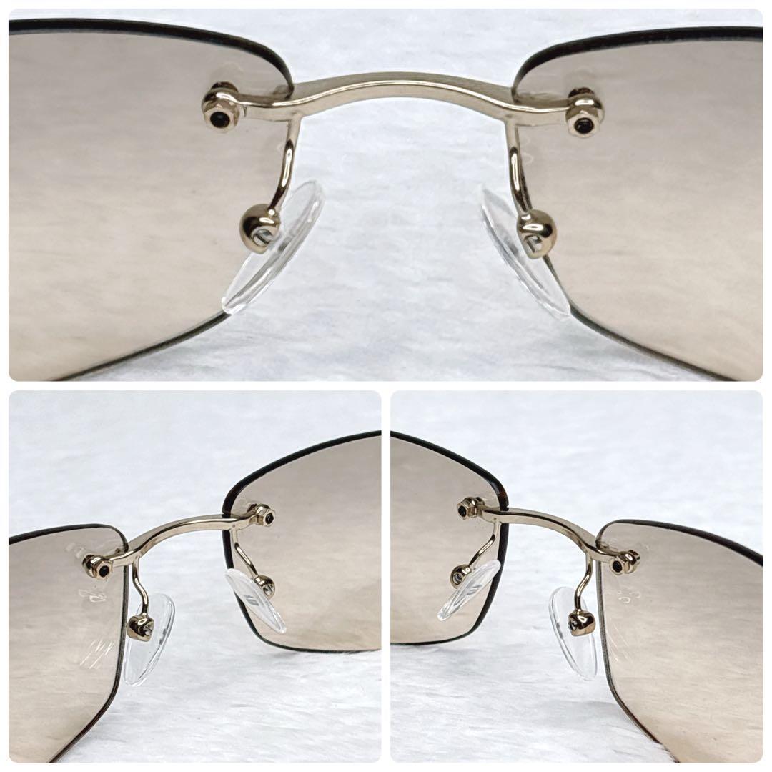 GUCCI linestone rimless サングラス　y2k 00s