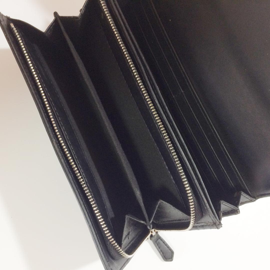 Vivienne Westwood 長財布 オーブロゴ ブラック レザー 箱付