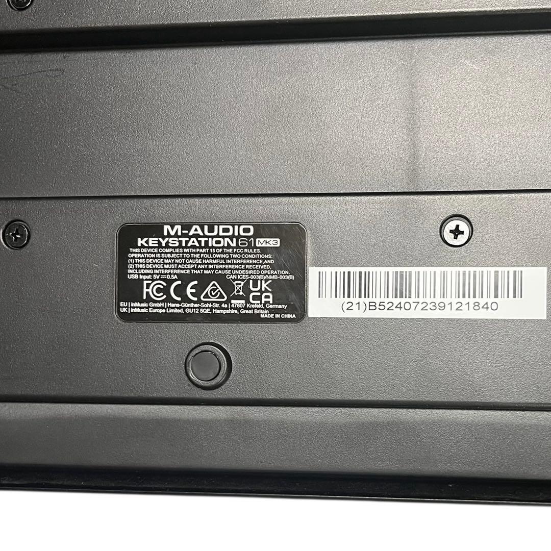 M-Audio Keystation 61 MK3 MIDIキーボード