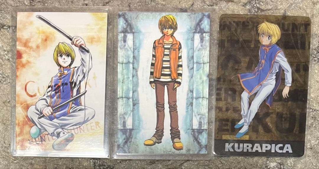 超お買い得‼️初期‼️HUNTER×HUNTER ラミネートカード クラピカ 3枚‼️