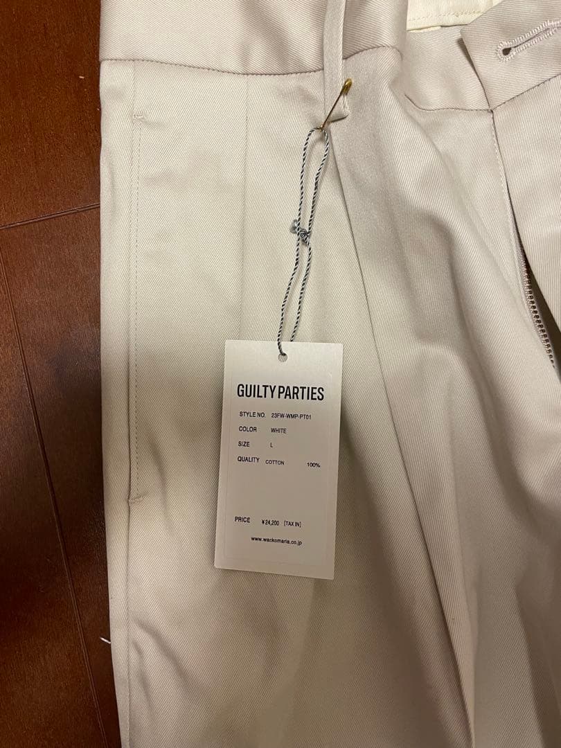 GUILTY PARTIES ホワイトチノパン Ｌサイズ