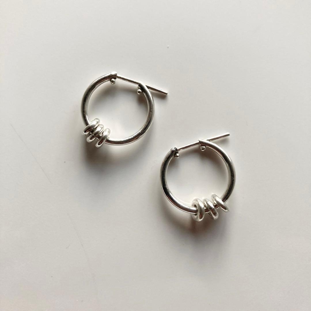 両耳　コムドット　ヤマト着用　ピアス　登坂着用　オールシルバー925 プープ