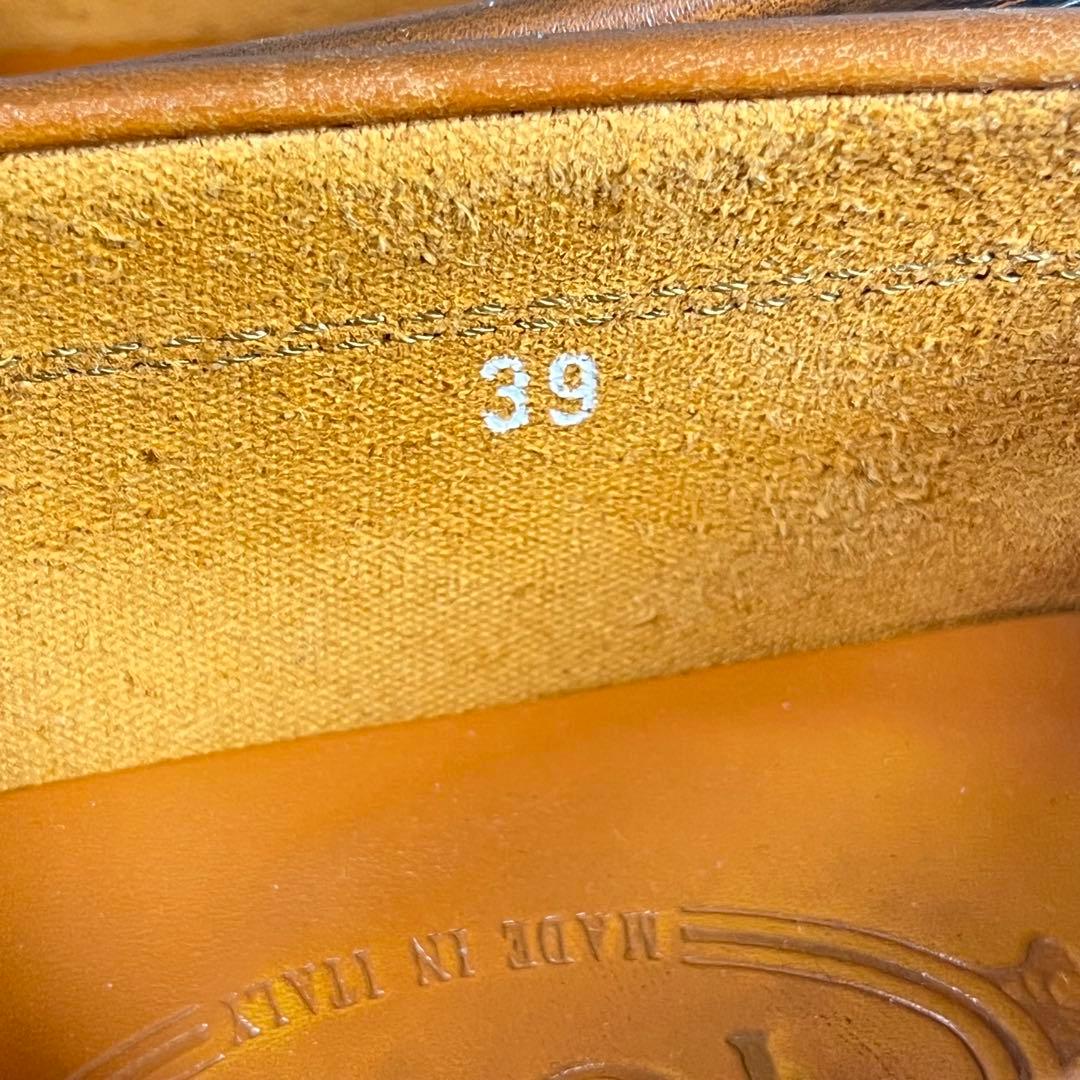 【美品】TOD'S トッズ ゴンミーニ レザー ドライビングシューズ　ブラウン