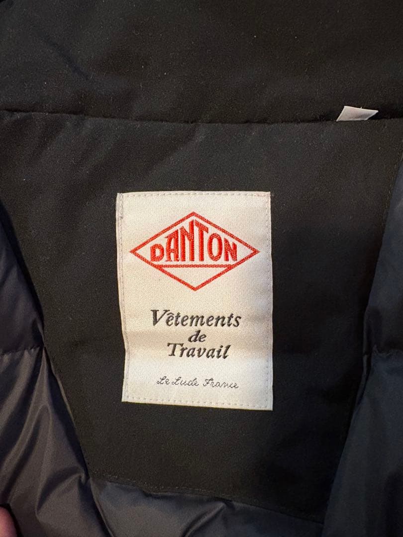 DANTON ブラック ダウンジャケット
