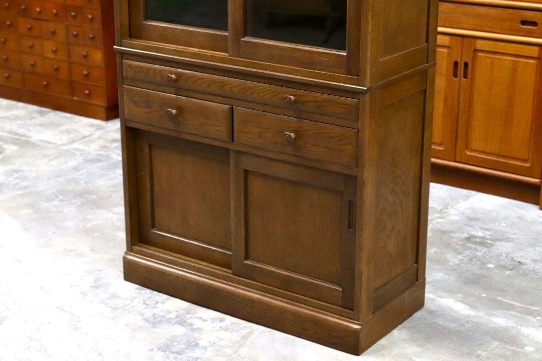 GMIK355○山室家具 ESPOIR エスポアール 食器棚 キャビネット 飾