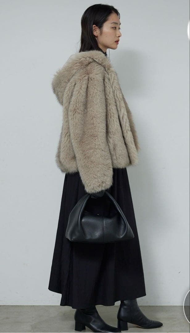 エコファーフーディーブルゾン