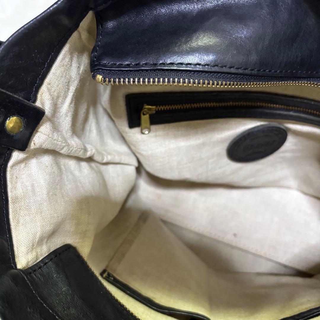 【希少】 SLOW スロウ ショルダーバッグ レザー ブラック　A4