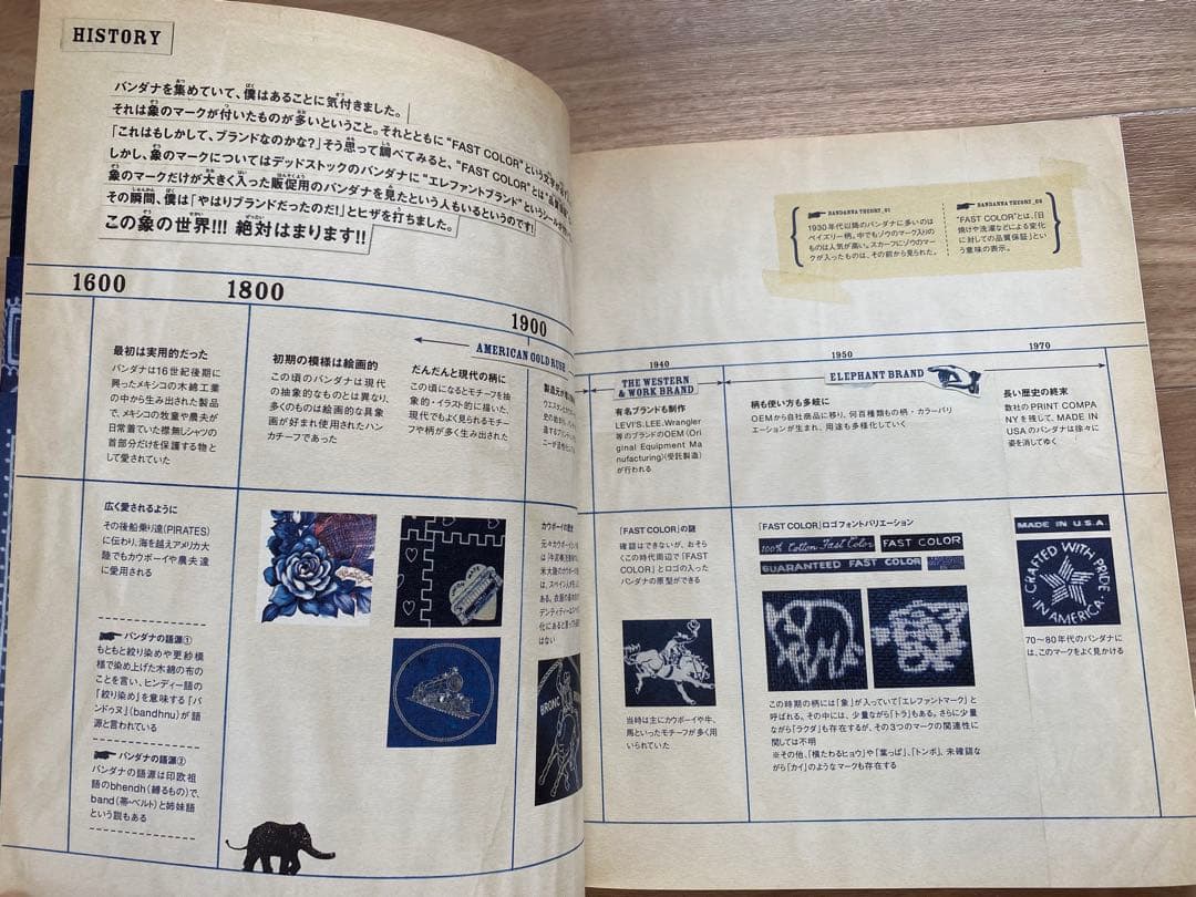 kapital キャピタル エレファントブランド バンダナ 本 絶版 希少品