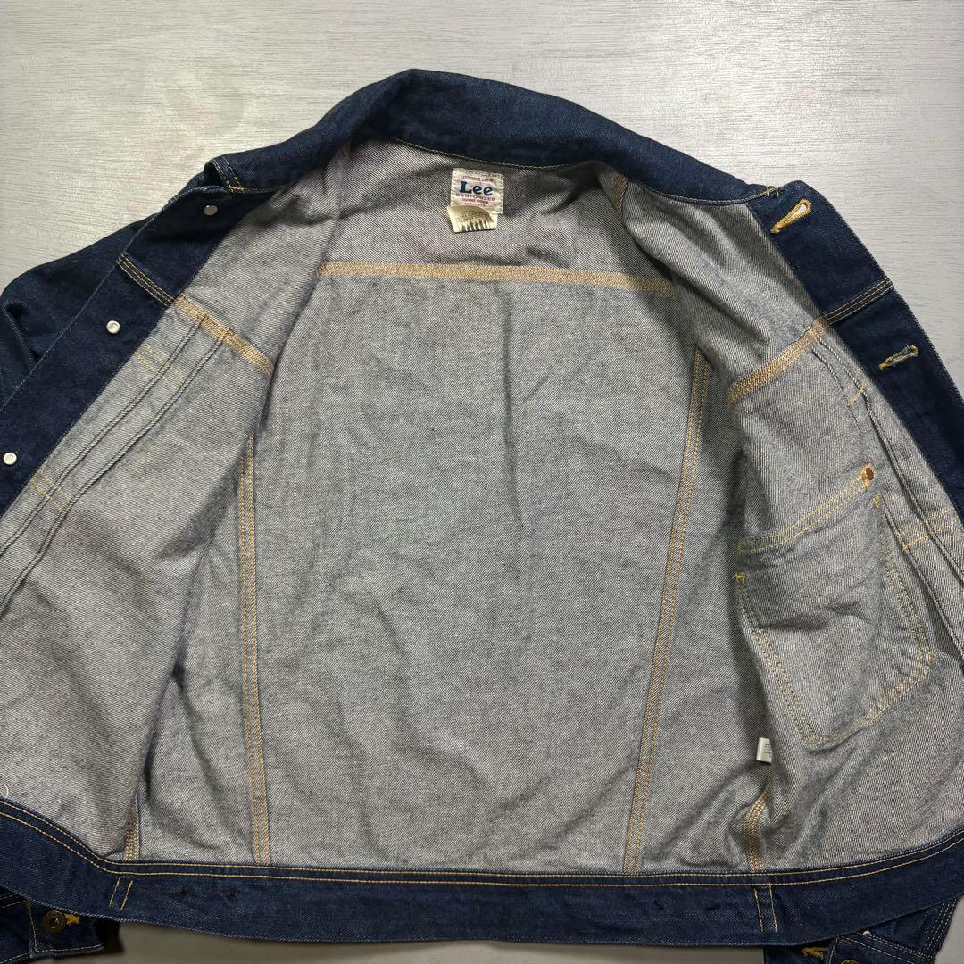 Lee 0401 デニムジャケット　1st 白タグ　濃紺　日本製　短丈　M