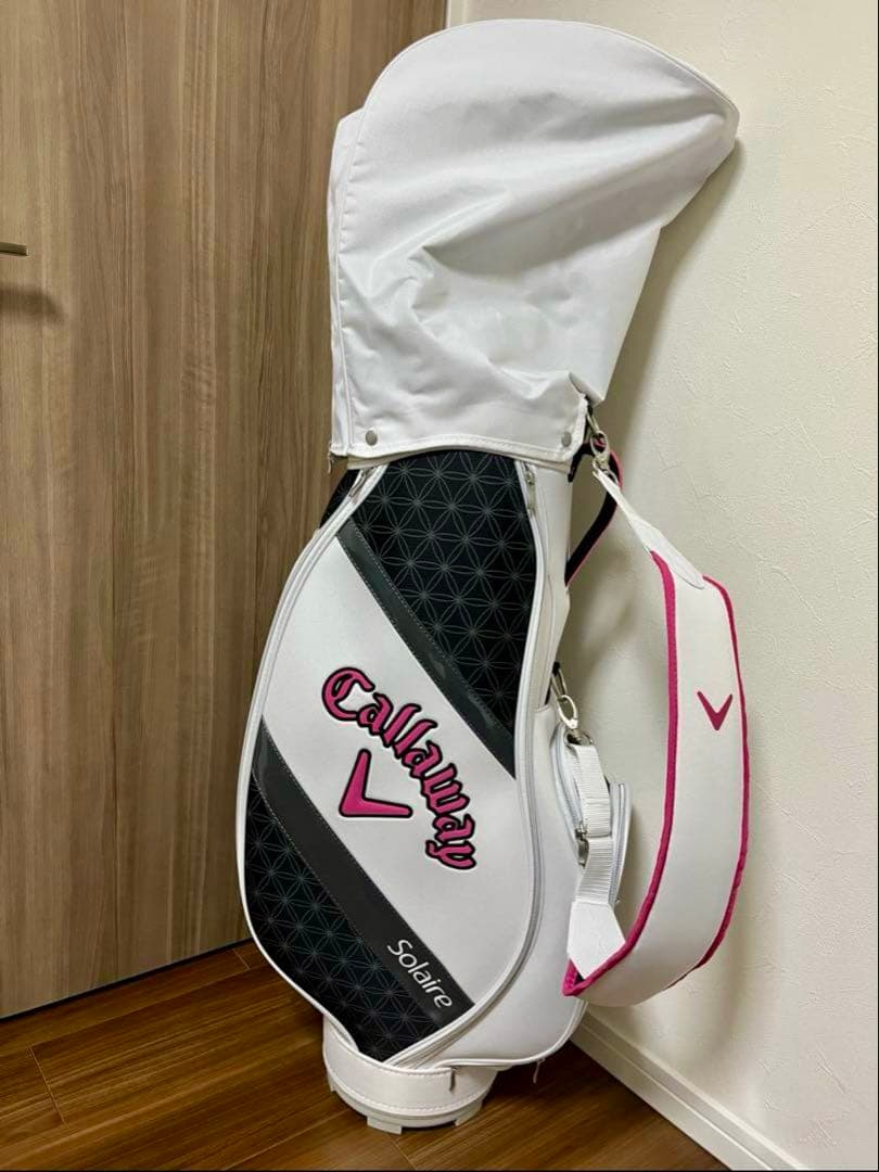 Callaway Solaire レディースゴルフバッグ ホワイトアンドピンク