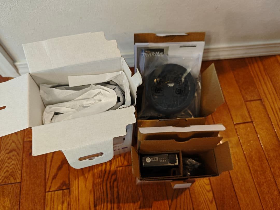 マキタ ファンユニットセット　薄型バッテリ　充電式ファンベスト