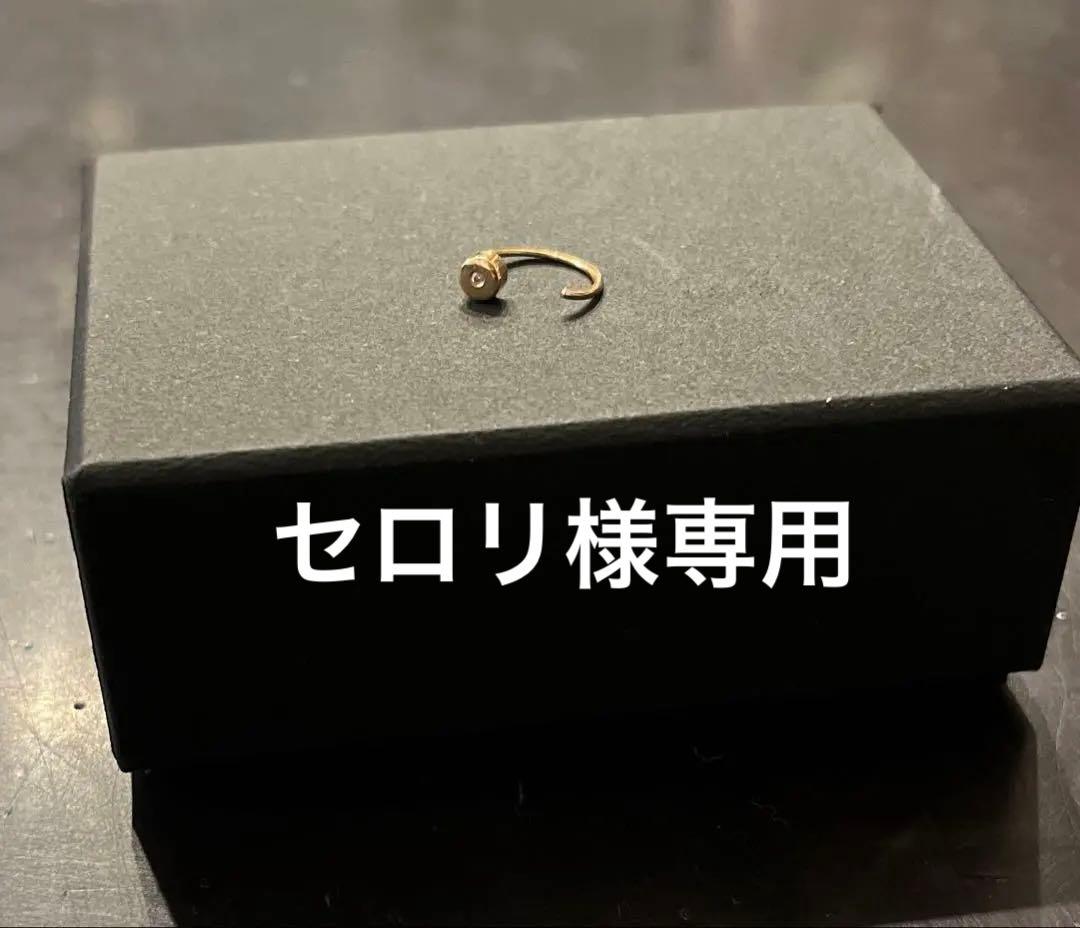 melissa joy manning ダイヤモンド ゴールド ピアス　片耳