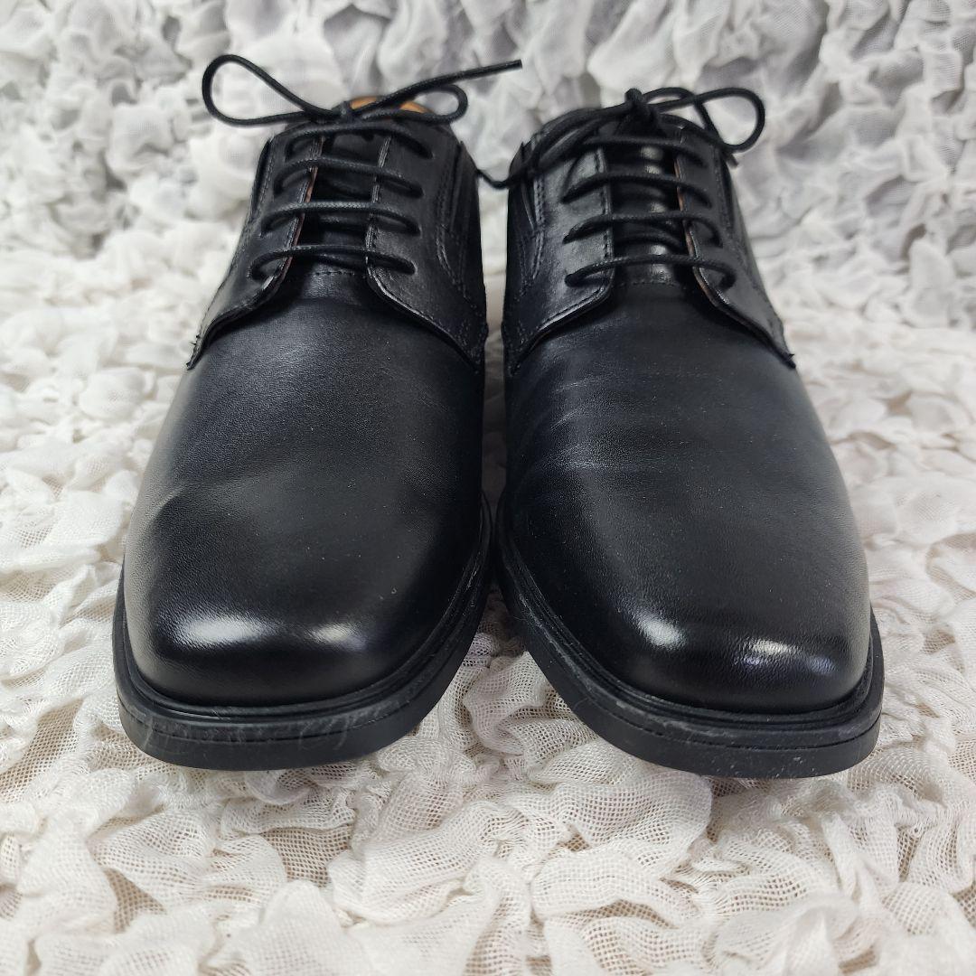 未使用 クラークス スクエアトゥ ビジネス レザー シューズ