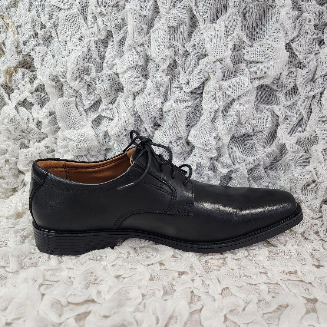 未使用 クラークス スクエアトゥ ビジネス レザー シューズ