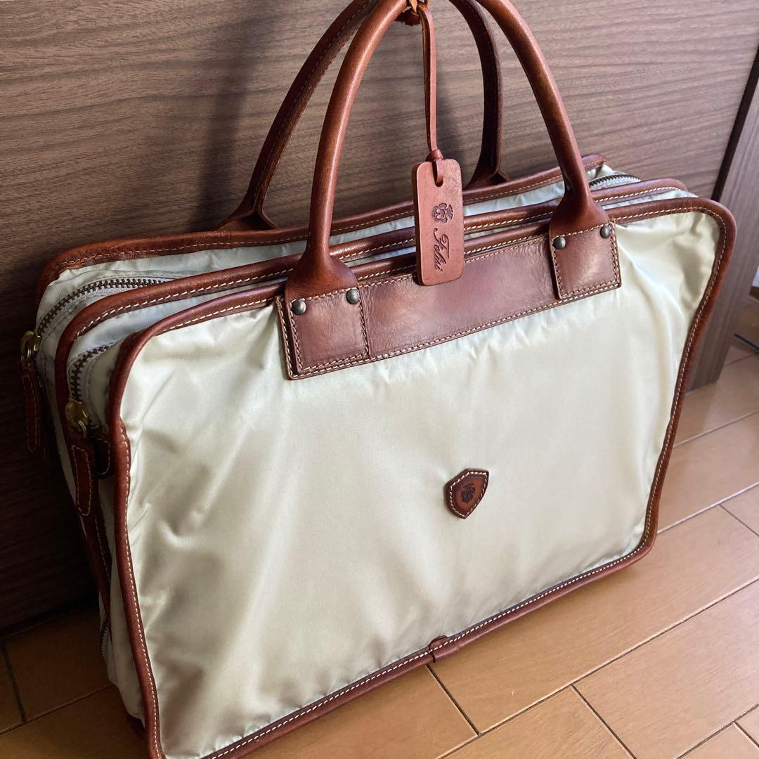 フェリージ Felisi 1993 ブリーフケース ビジネスバック 2層式！