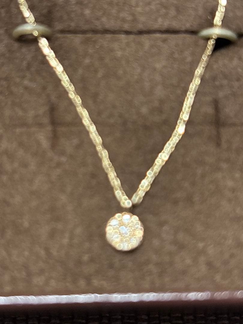 agete ダイヤモンド K10ネックレス